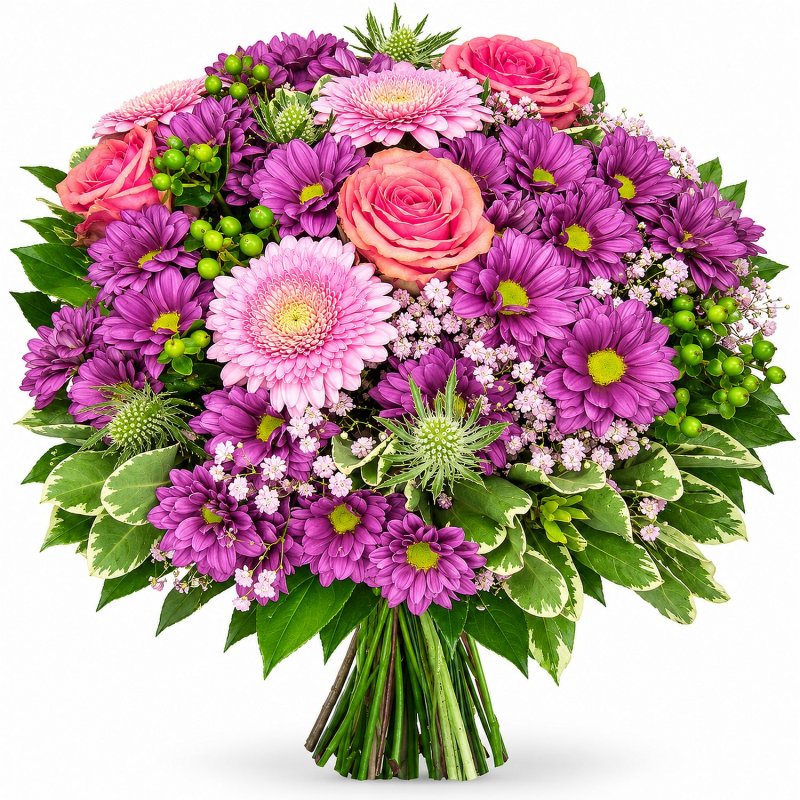 Úchvatný fialový mix kvetov
